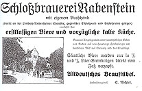 1914 Annonce Brauerei k.